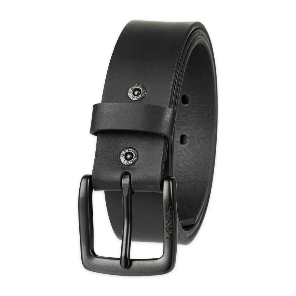 Men's Levi's® 38mm Beveled Edge Casual Leather Belt Color Black Size XL